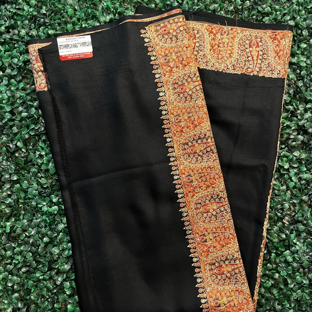 Kashmini Hand-Embroidered Pashmina Shawl NWT